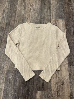 PacSun Ribbed Long Sleeve Crop Top
